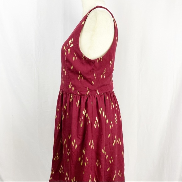 EVERLY Fit Flare Sleeveless Dress Sz L ZIP Up Back - Picture 3 of 10